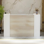 Reception Desk Counter with Adjustable Shelf Storage