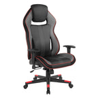 Gaming Chair in Bonded Leather with Color Accents