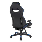Gaming Chair in Bonded Leather with Color Accents