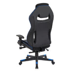 Gaming Chair in Bonded Leather with Color Accents