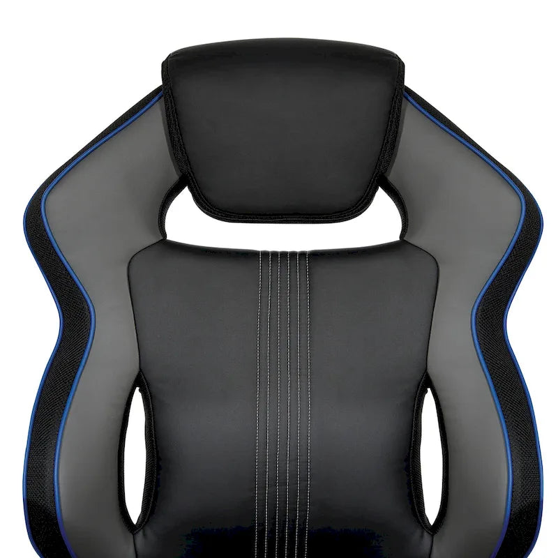 Gaming Chair in Bonded Leather with Color Accents