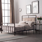 Corvus Somme Antique Dark Bronze Iron Metal Bed