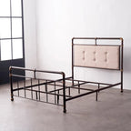 Dark bronze wrought iron bed