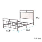 Dark bronze wrought iron bed