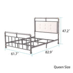 Dark bronze wrought iron bed