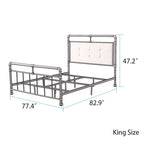 Dark bronze wrought iron bed