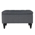 29 in. Upholstered Storage Bench