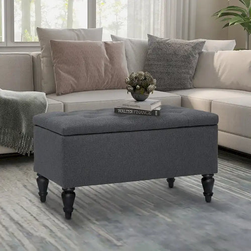 29 in. Upholstered Storage Bench