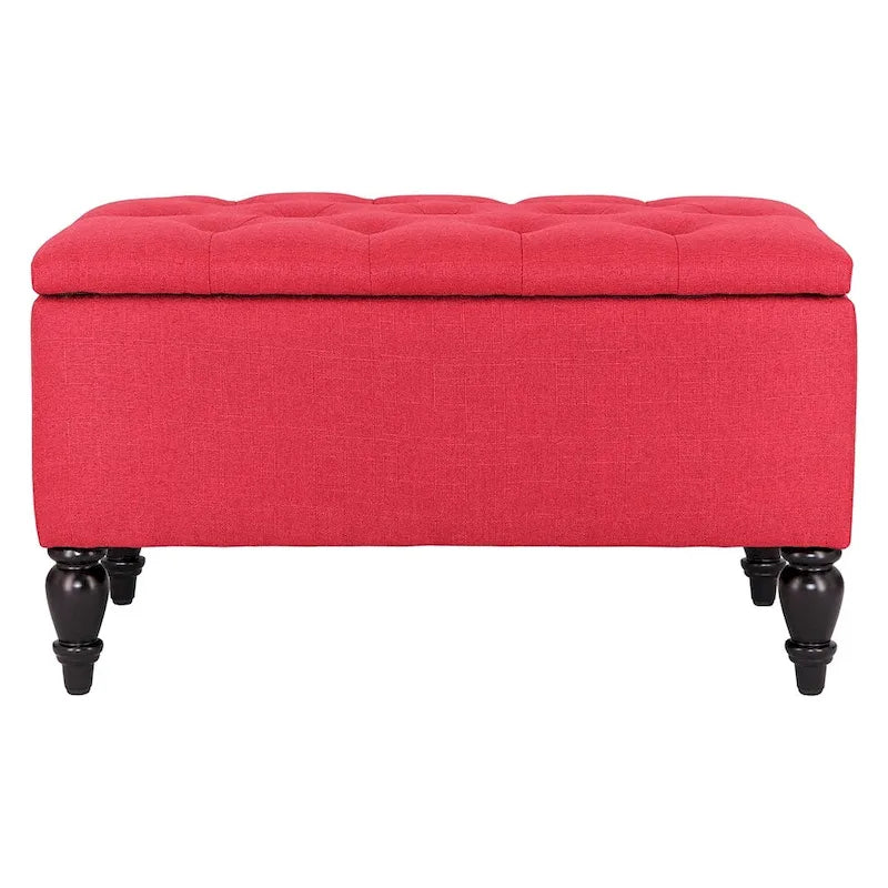 29 in. Upholstered Storage Bench