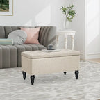29 in. Upholstered Storage Bench