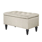 29 in. Upholstered Storage Bench