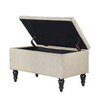 29 in. Upholstered Storage Bench