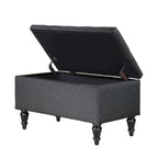 29 in. Upholstered Storage Bench