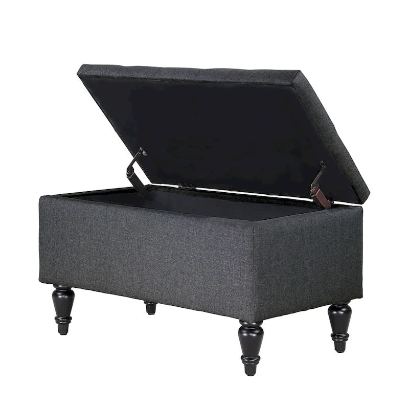 29 in. Upholstered Storage Bench