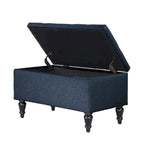 29 in. Upholstered Storage Bench