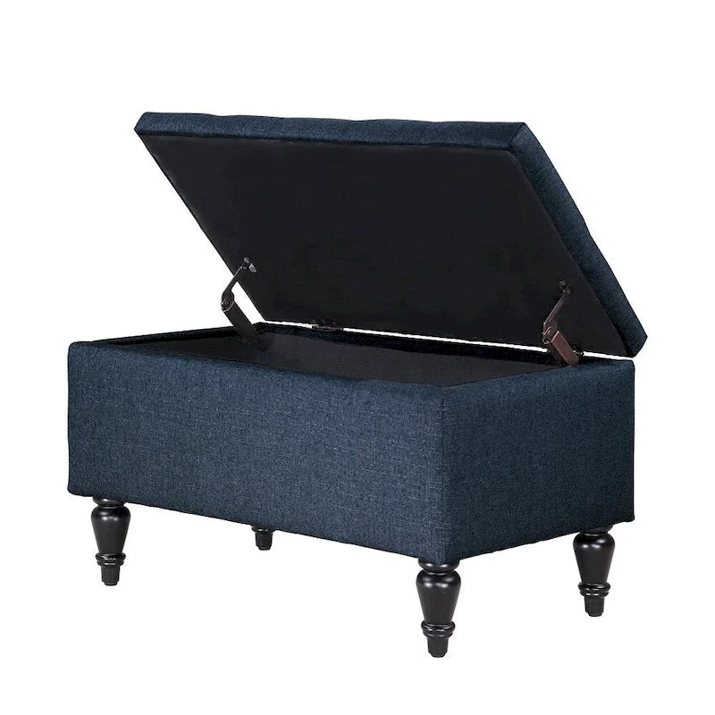29 in. Upholstered Storage Bench