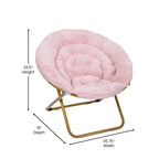 Folding XL Saucer Chair for Dorm or Bedroom