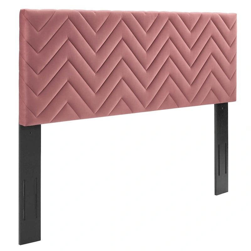 Chevron Tufted Performance Velvet King/California King Headboard