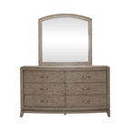 Burnished Beige Oak King Panel Storage Bed Bedroom Set