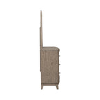 Burnished Beige Oak King Panel Storage Bed Bedroom Set