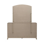 Burnished Beige Oak King Panel Storage Bed Bedroom Set