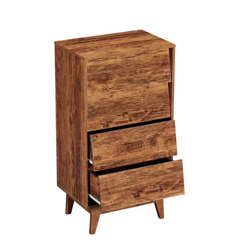 Dresser for Bedroom, 37 Tall Dresser Chest of Drawers, Hidden Drawer Handle, Storage Drawer Organizer