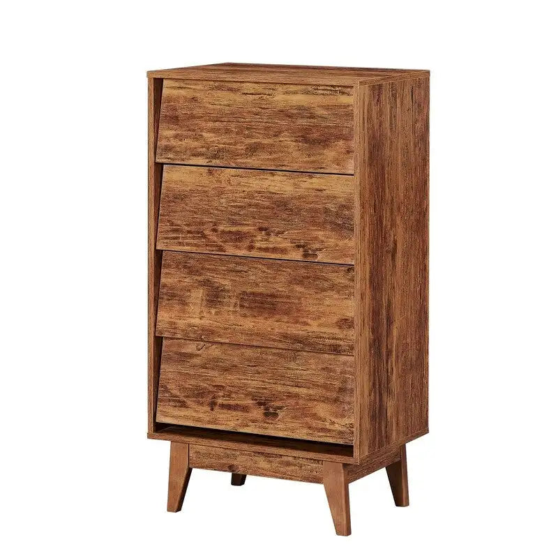 Dresser for Bedroom, 37 Tall Dresser Chest of Drawers, Hidden Drawer Handle, Storage Drawer Organizer