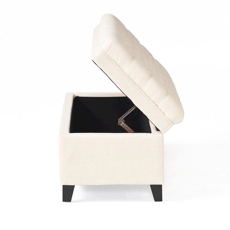 Modern Upholstered Storage Bench for Living Room Entryway