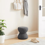 Djembe Boucle Upholstered Ottoman with Swivel Base, Pouf, Swivel Vanity Stool for Living Room, Walk-in Closet
