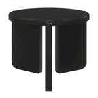 Black Round End Table