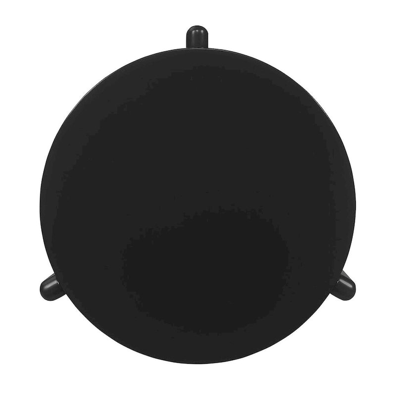 Black Round End Table