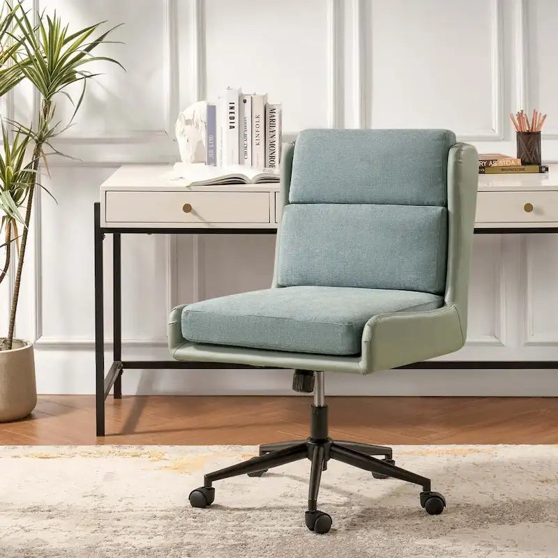 Modern Swivel Tilting Office Chair with Removable Soft Upholstery by