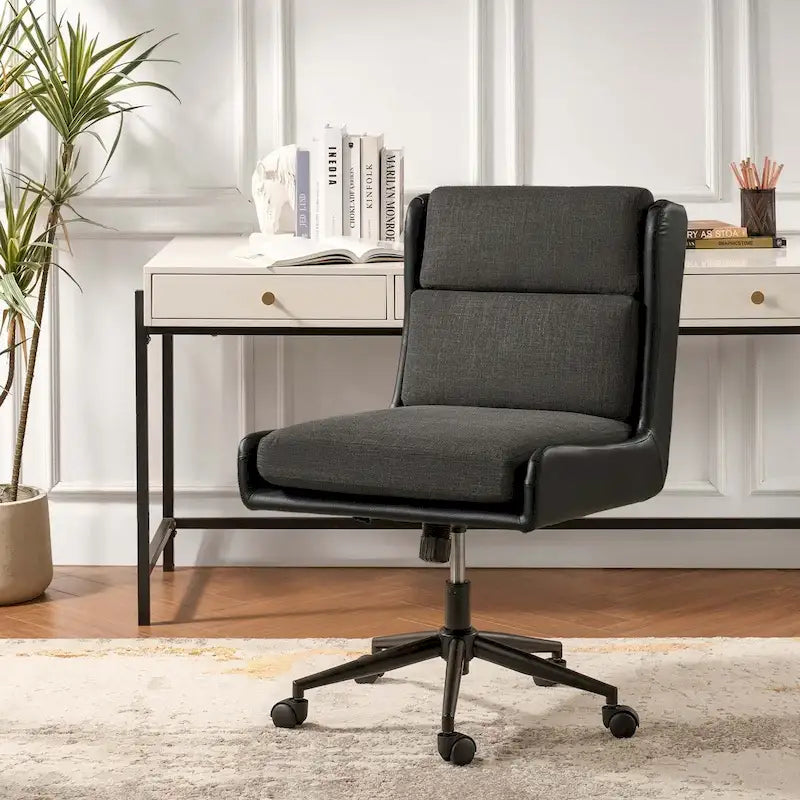 Modern Swivel Tilting Office Chair with Removable Soft Upholstery by
