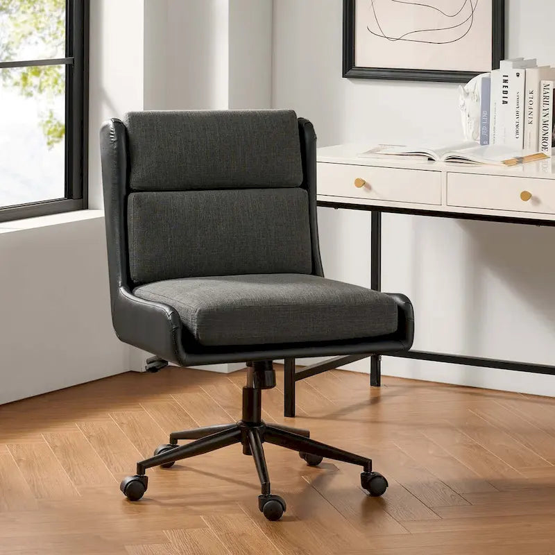 Modern Swivel Tilting Office Chair with Removable Soft Upholstery by