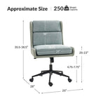 Modern Swivel Tilting Office Chair with Removable Soft Upholstery by