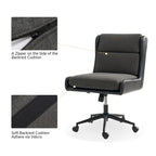Modern Swivel Tilting Office Chair with Removable Soft Upholstery by