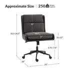 Modern Swivel Tilting Office Chair with Removable Soft Upholstery by