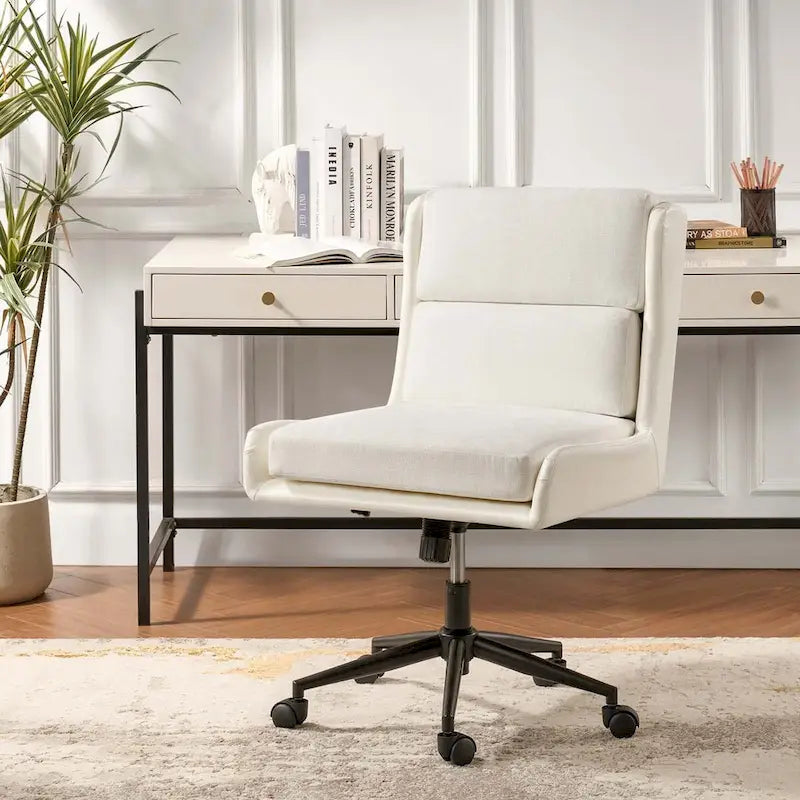 Modern Swivel Tilting Office Chair with Removable Soft Upholstery by