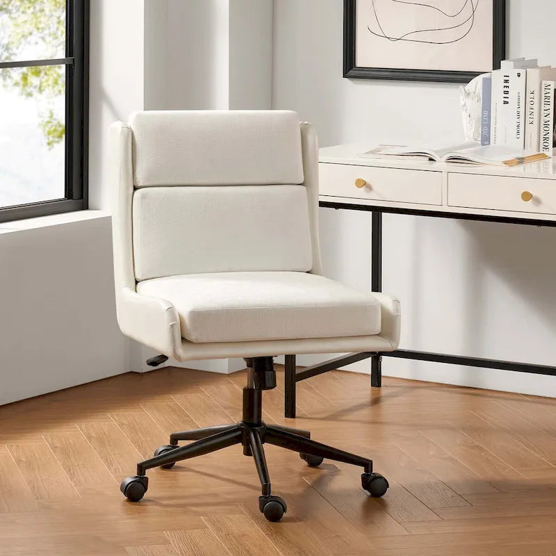 Modern Swivel Tilting Office Chair with Removable Soft Upholstery by