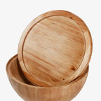 35.43 Vintage Style Bucket Shaped Round Coffee Table with Storage Flip Top